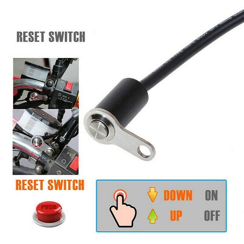 12V Universal Waterproof Motorcycle Handlebar Reset Switch Buttons Engine.l8