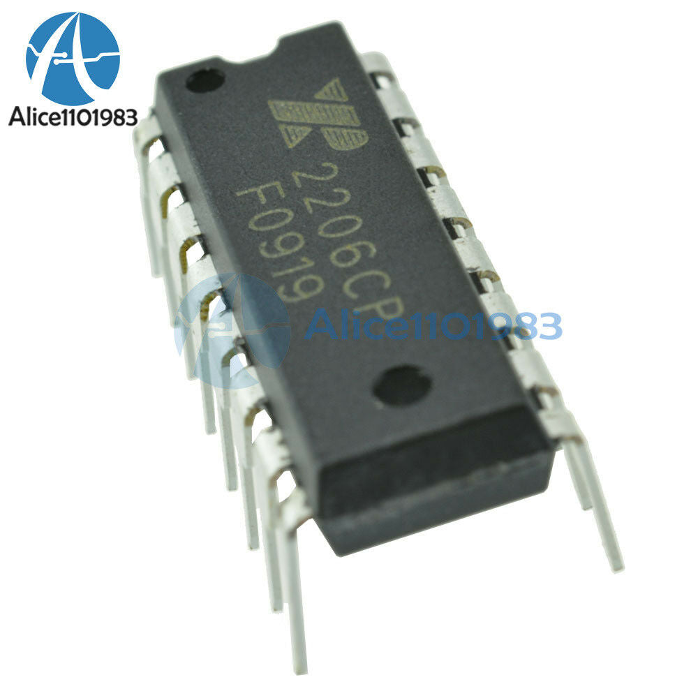 2PCS XR-2206 XR2206CP XR2206 Monolithic Generator DIP-16 IC
