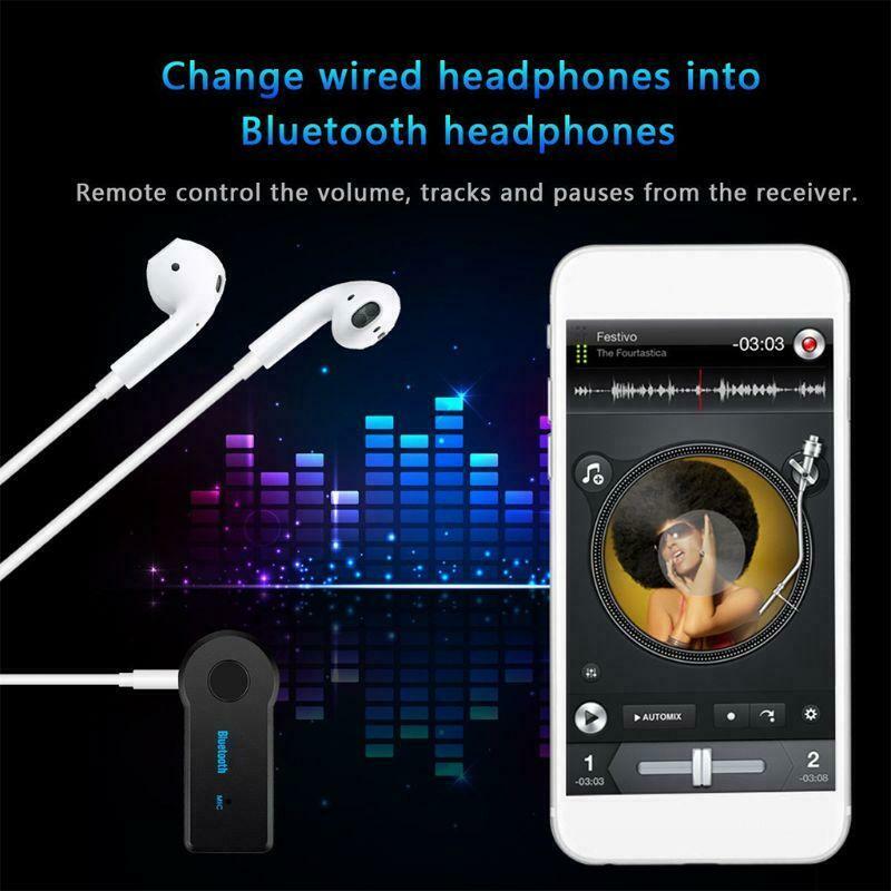 AUX3.5mm Jack Bluetooth Receiver Car Wireless Adapter Transmitter Music Receiver