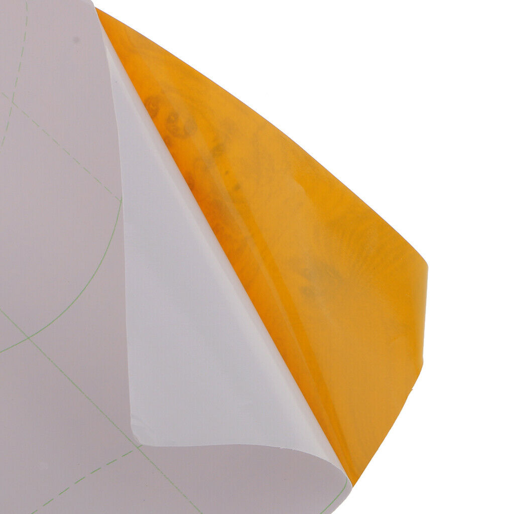 2 Pieces (40 Cm, Red + 30 Cm, Yellow) Wood Grain Wrap Self Adhesive Sheet For