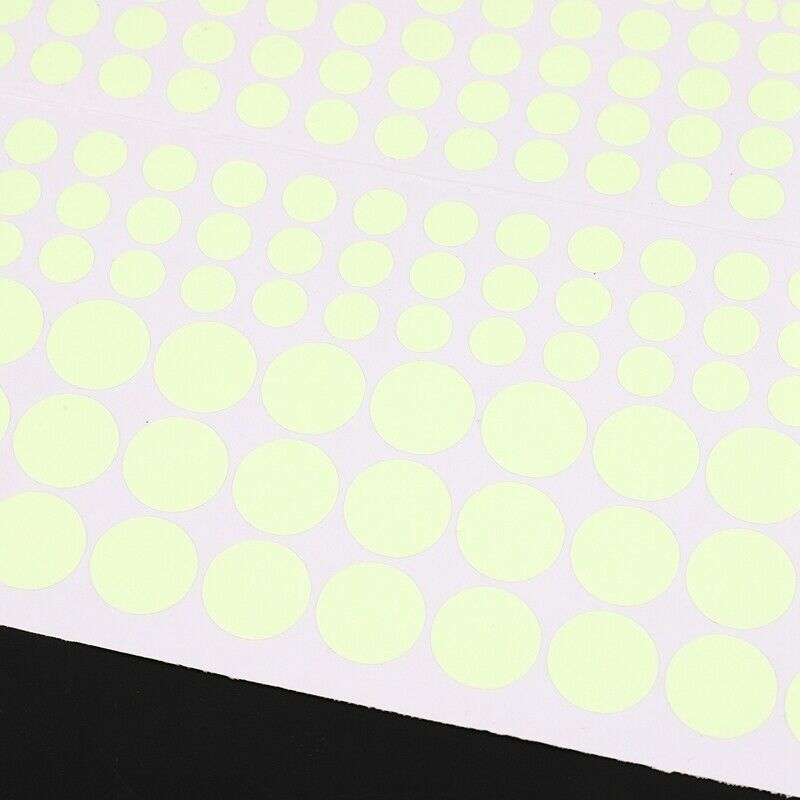 1X(407Pcs Diy Glow In The Dark Wall Stickers Luminous Fluorescent Rould Dot Fo7)