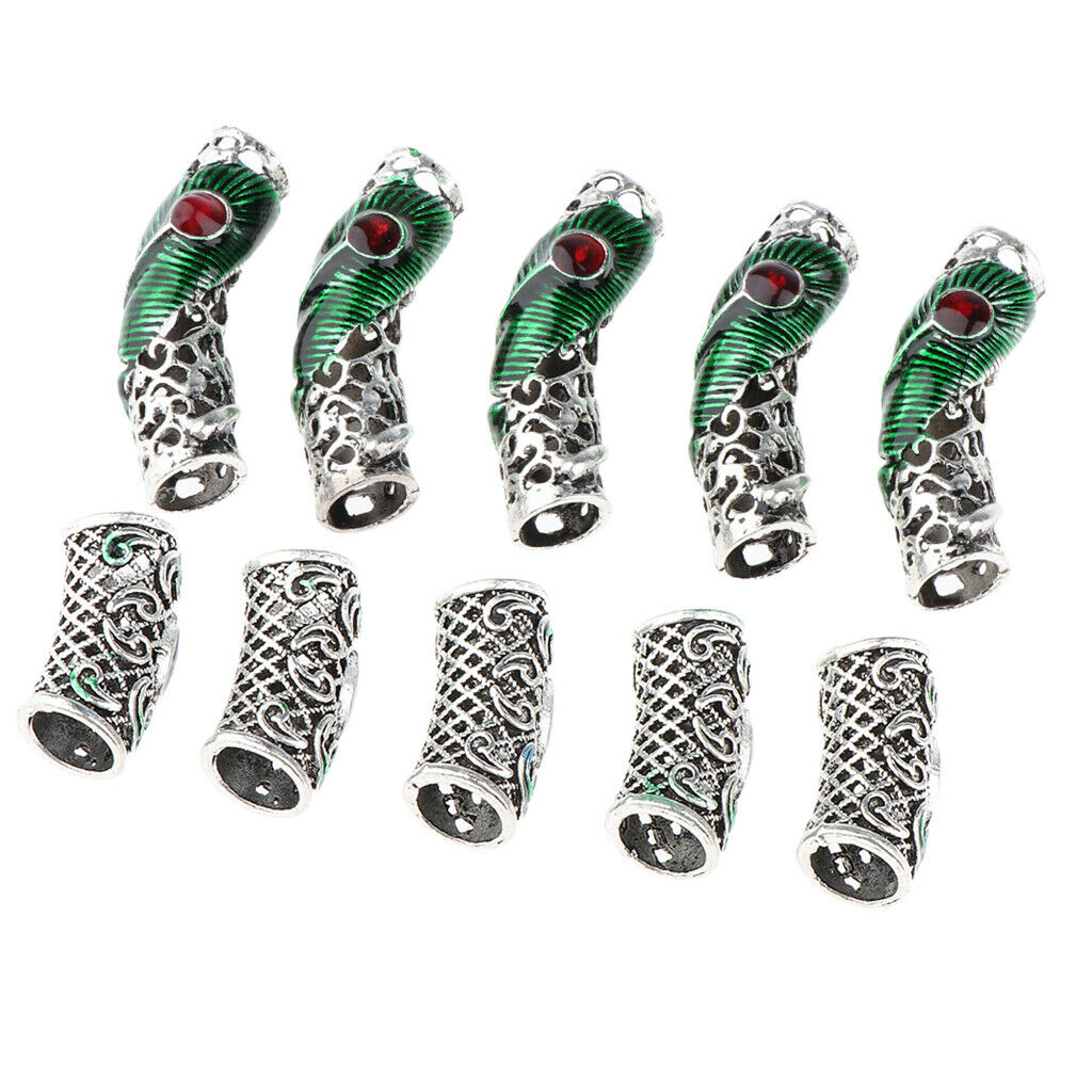 10 Package Viking Beads Hair Beards Decors Bracelet Pendants Jewelry Diy