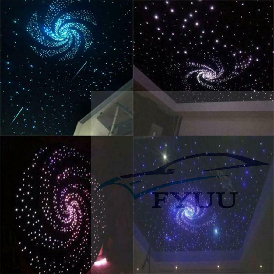 200X Fiber Optic Car Roof Star Lights 6W RGB LED RF Remote Control BT Control