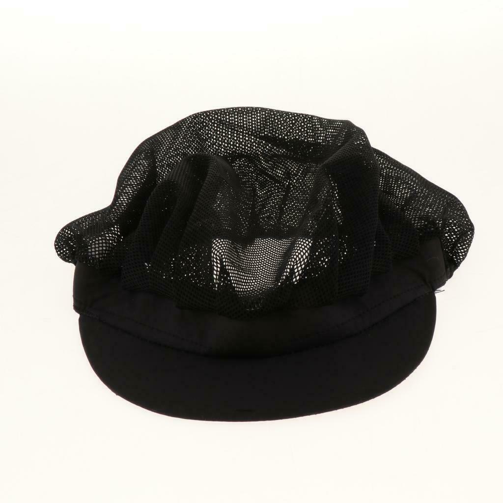 10xCook Adjustable Men Women Kitchen Baker Chef Elastic   Hat Black C