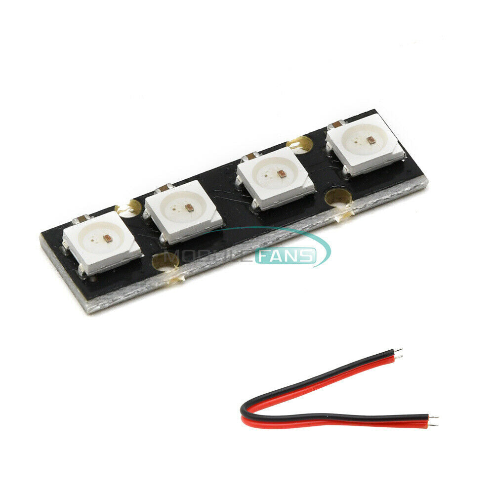 WS2812B RGB 5050 4 LED Strip Light Board For RC Flight Controller NAZE32 CC3D