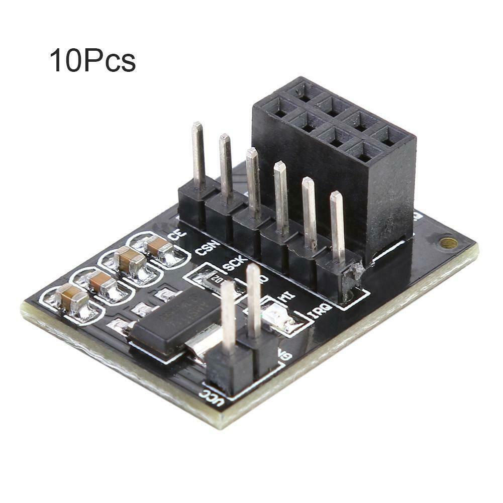10pcs 3.3V Wireless Adapter Module Socket Adapter Board for 8Pin NRF24L01 @