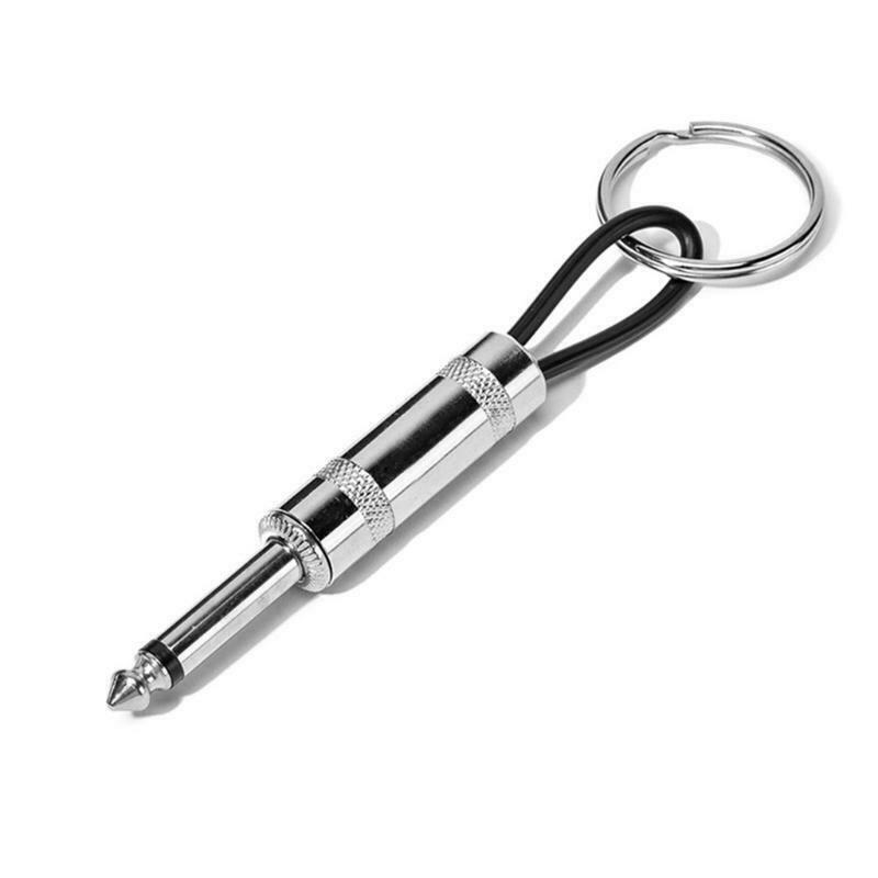 Key Storage Guitar Key Holder Accessory Plug Type Keychain Portable Key Ring