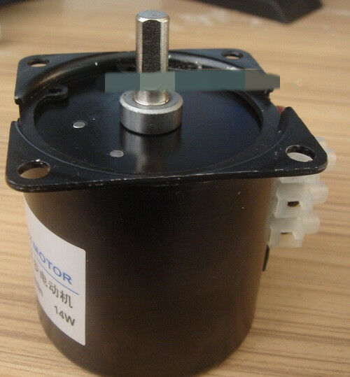 A60KTYZ AC Synchronous Gear Motor 220V 14W 15r/min  7mm Shaft Diameter