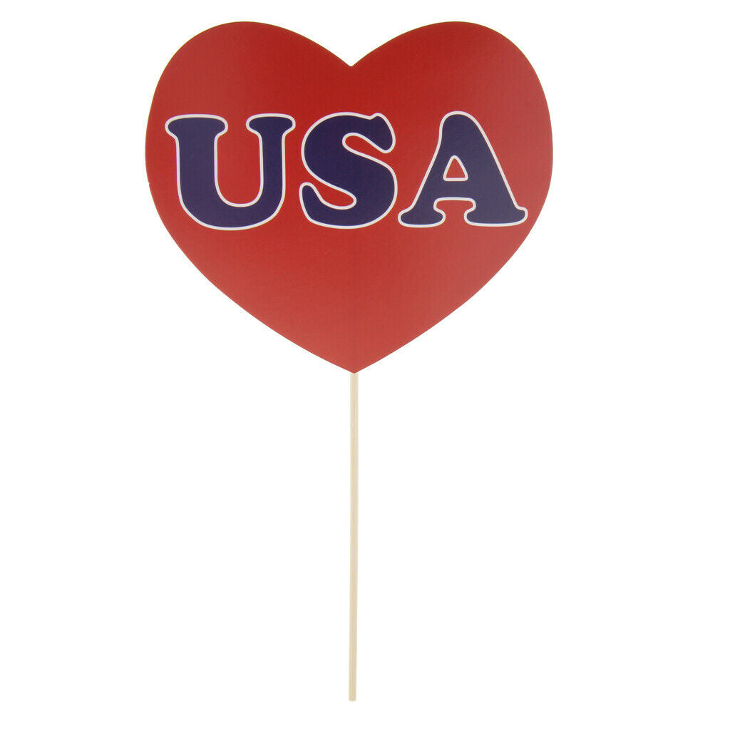 24 Pieces Happy 4th of July Photo Booth Prop USA Independent Day Supplier