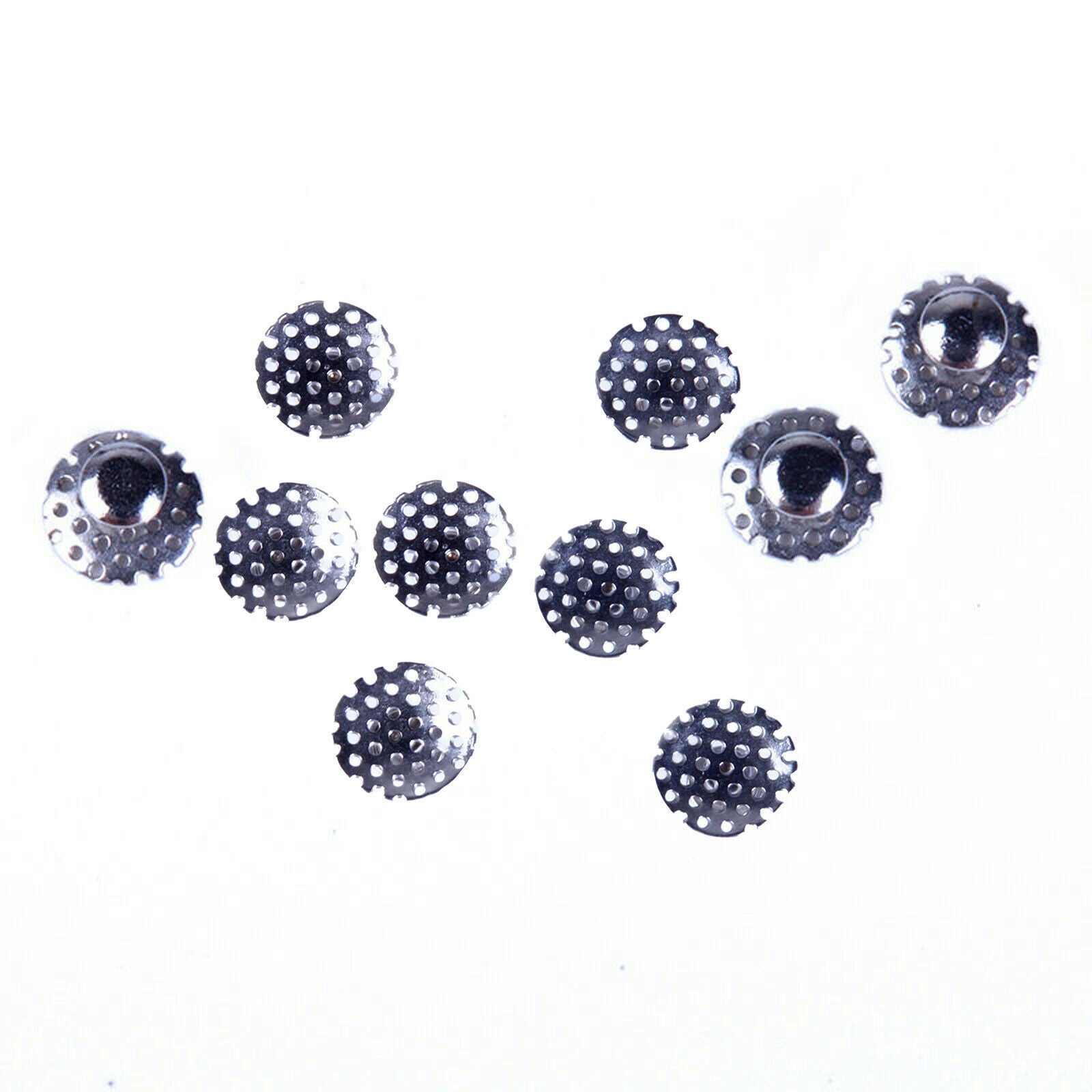 50 Pcs Denal Orthodontic TOMY Round Perforated Hollow Lingual Buttons with Holes