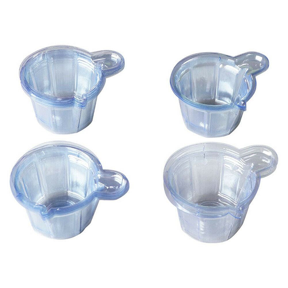 100PCS 40ML Plastic Disposable Cups Dispenser Epoxy Jewelry Silicone Mold DIY