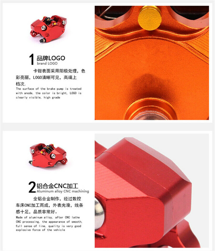 Motorcycles Brake Caliper With Pads P2*34mm 84mm Mounting For Ducati Rear Brake