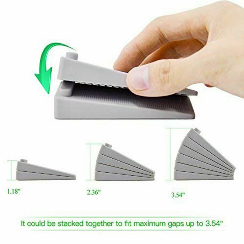6 PCS Door Wedge Rubber, Door Stopper, Heavy Duty Slip-resistant and StackableP7