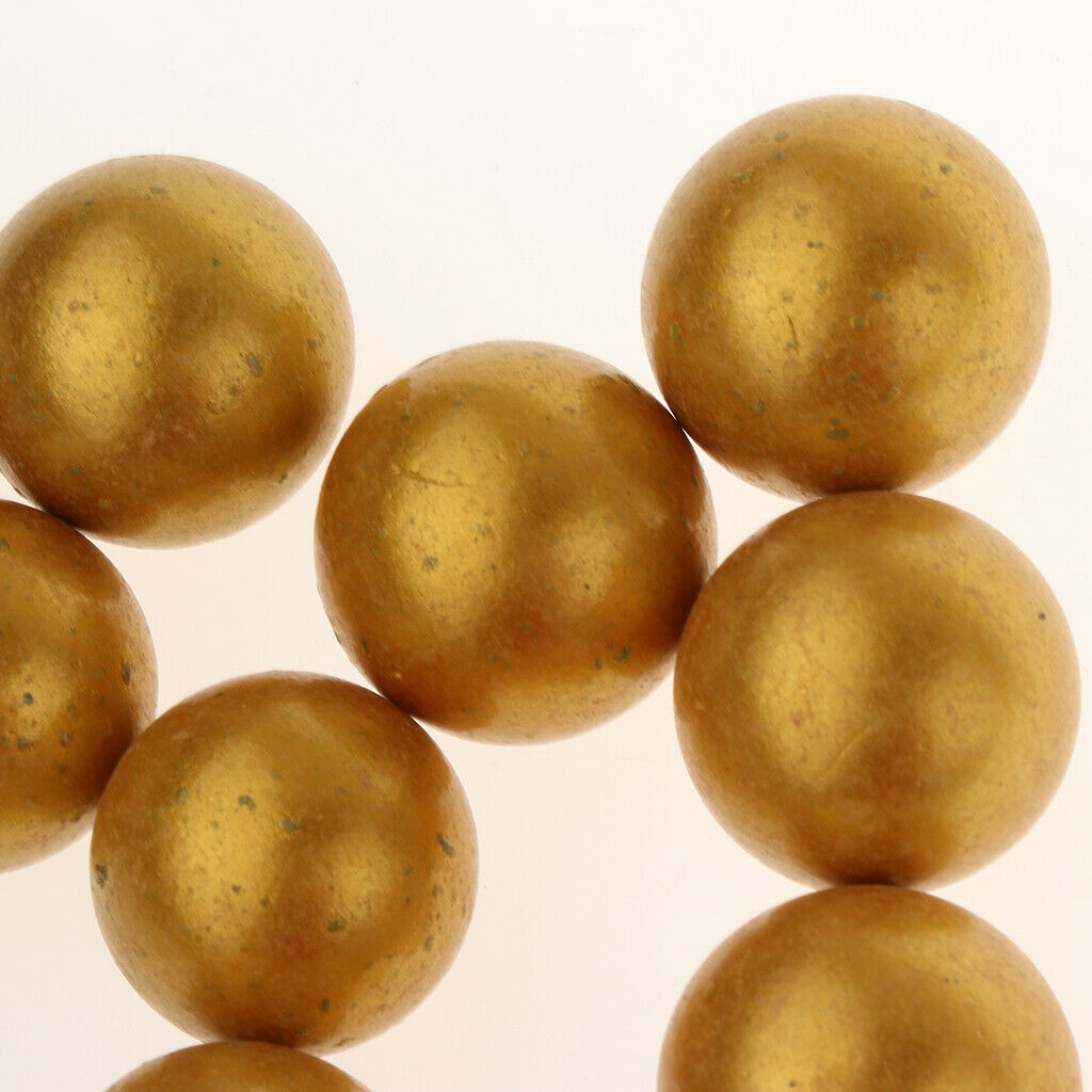 10 Pieces 25mm Diameter Glass Marbles Toys Jump Ball Marbles Game Yellow