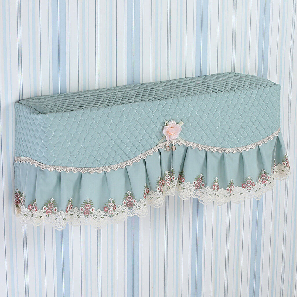 All-inclusive Hanging Air Conditioner Lace Dust Proof Cover Green 92x20CM