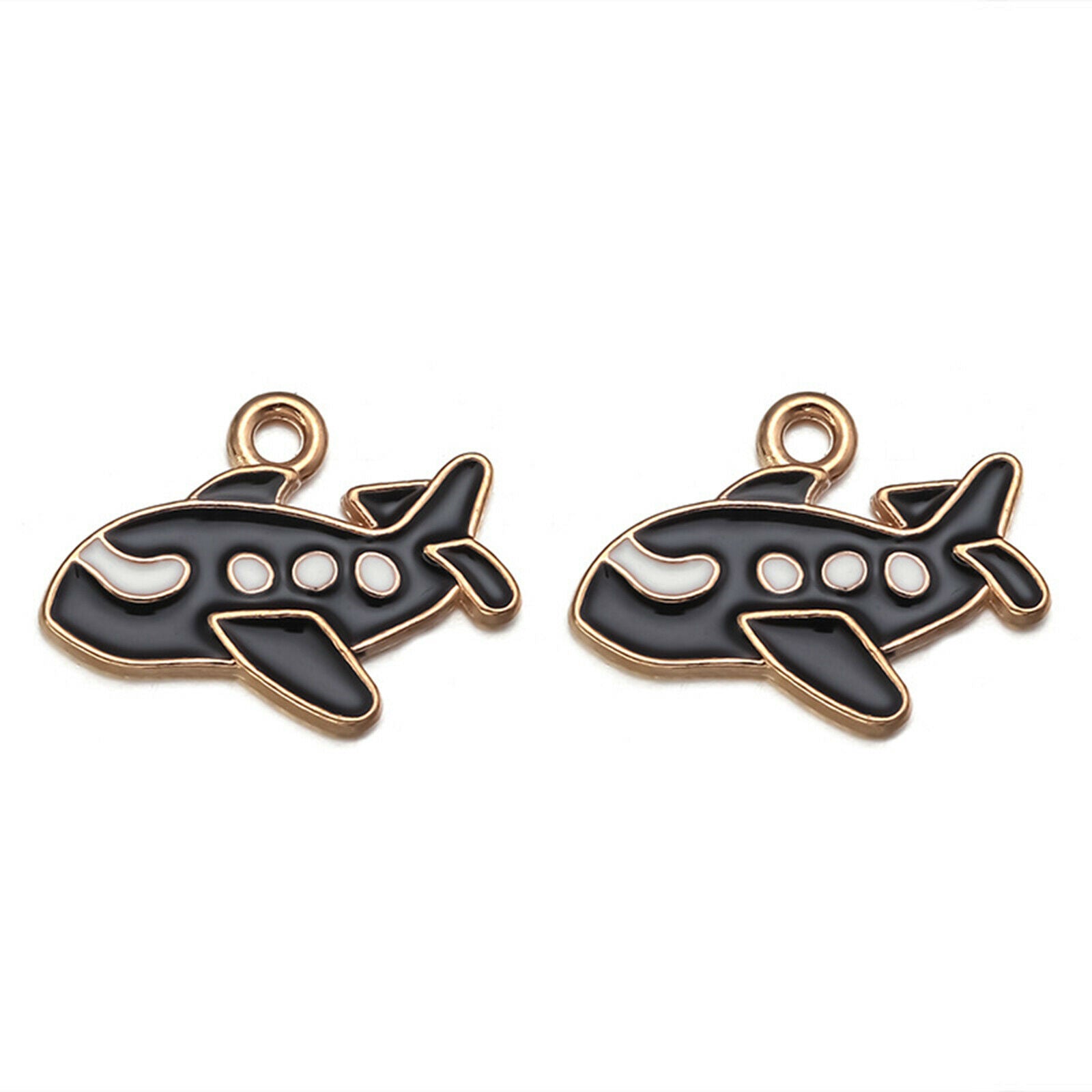 20x Cartoon Charms Mini Space Enamel Pendants for Keychain Jewelry Making