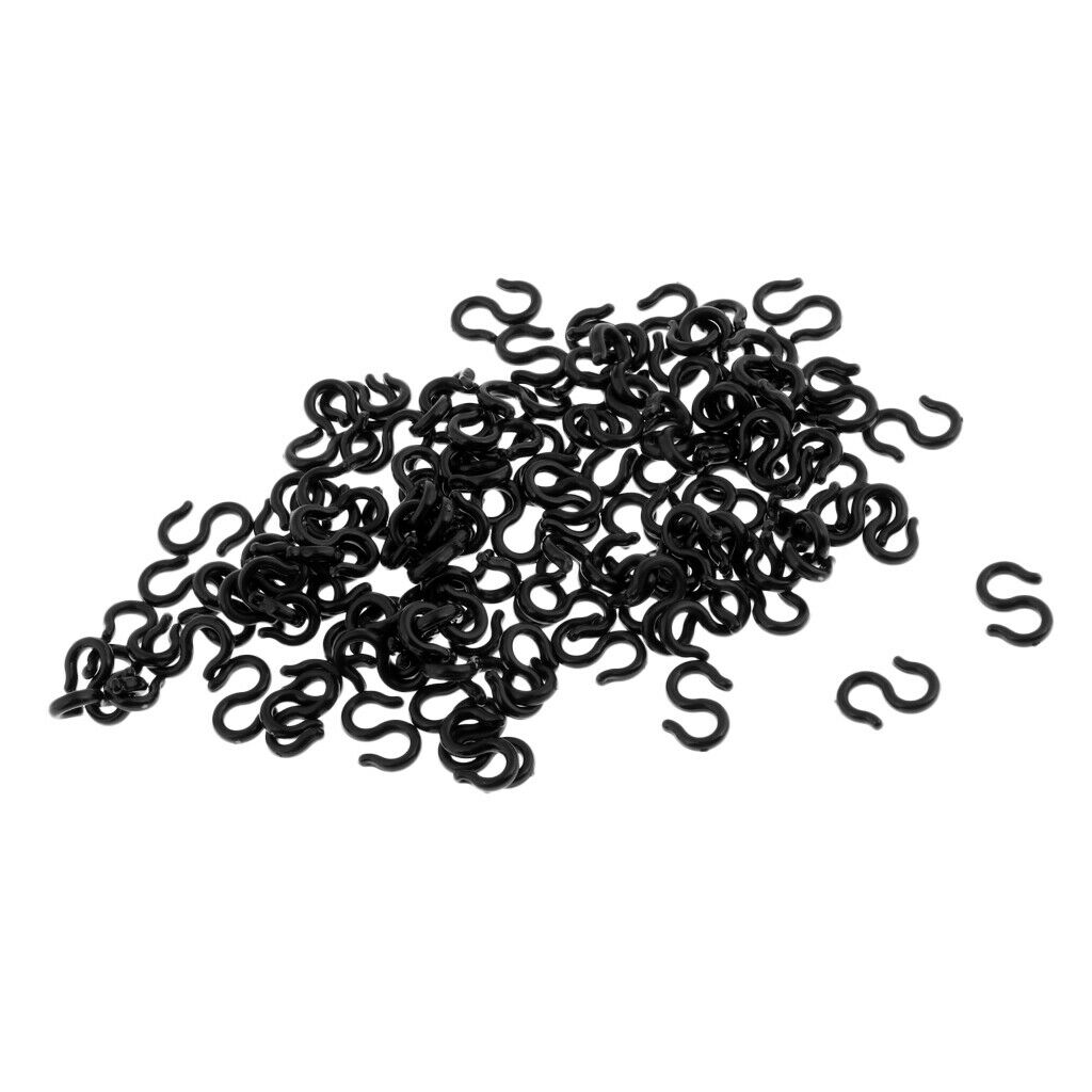100pcs Bike Brake Gear Cable S- Clips Housing Guides Hose Holder Clamp Ties