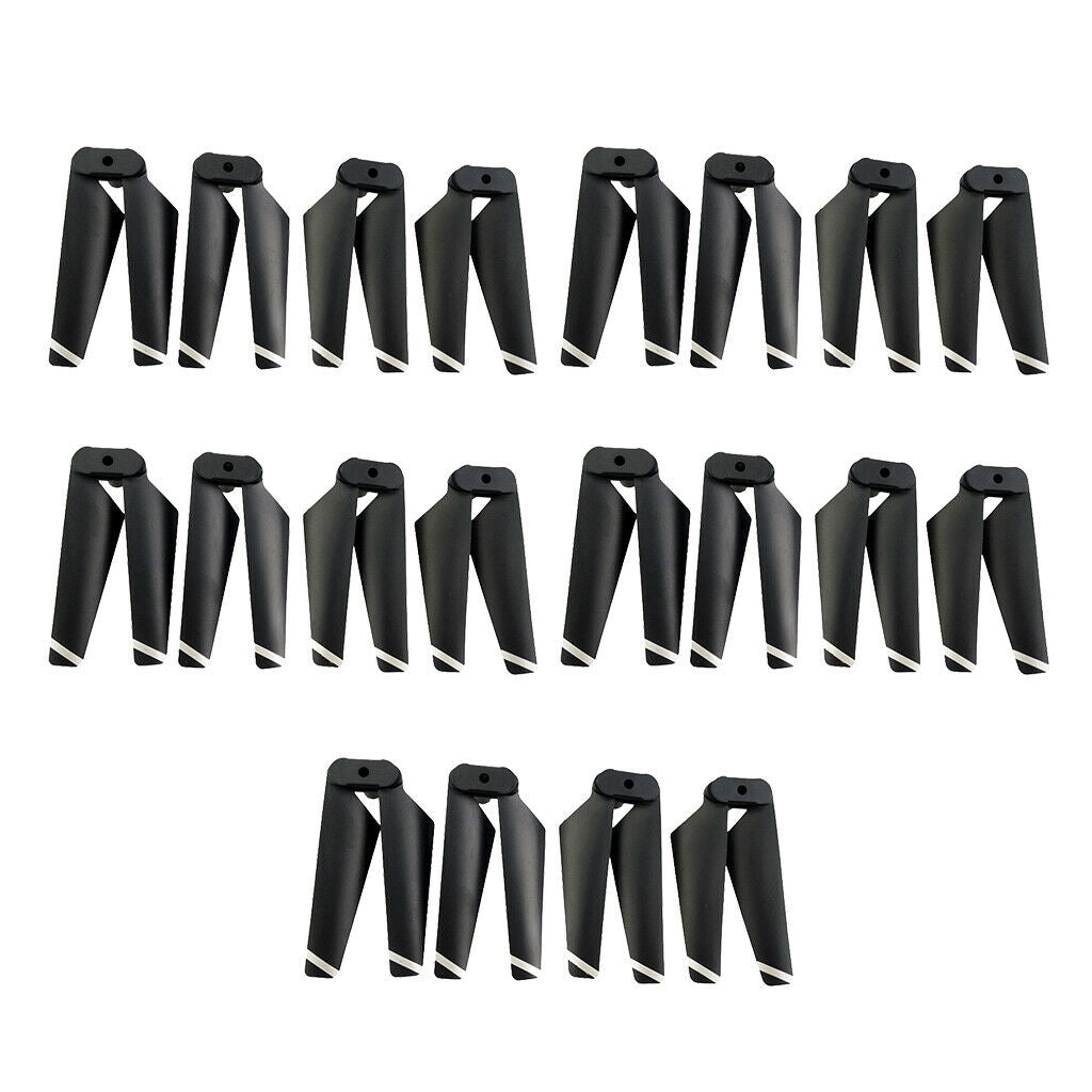 20Pcs Folding Propellers for SYMA X5C X5SC X5SW X5HC X5HW X5UC X5UW Black