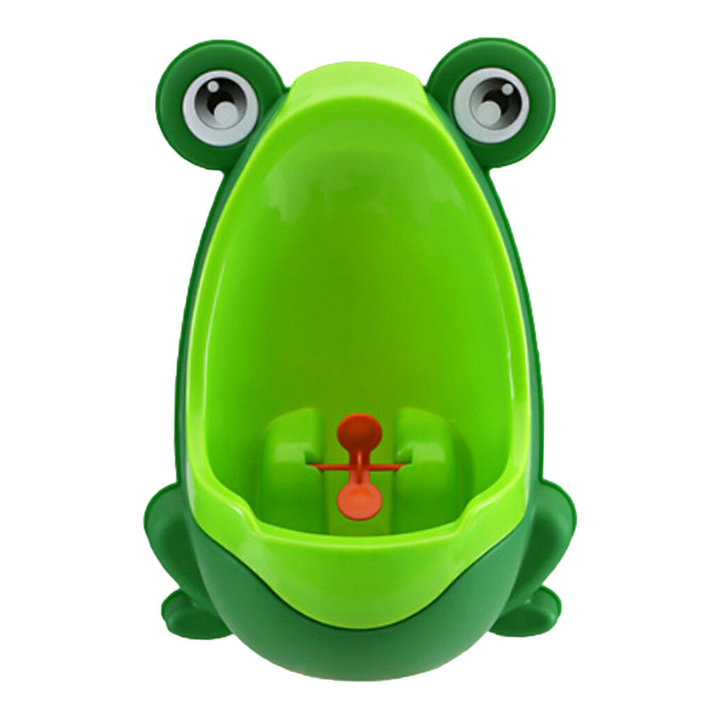 Kids Boy Portable Toilet Frog Potty Urinal Stand Up Pee Training-Green