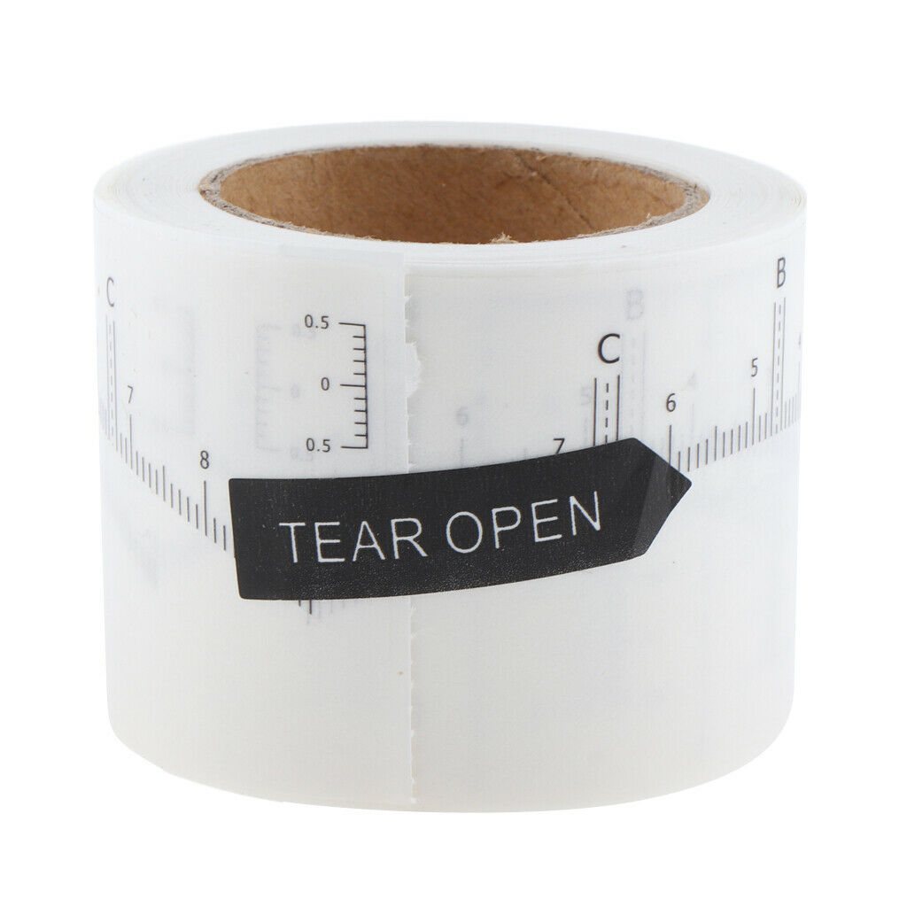 1 Roll Disposable Microblading Eyebrow Measure Ruler Stickers Makeup Tool
