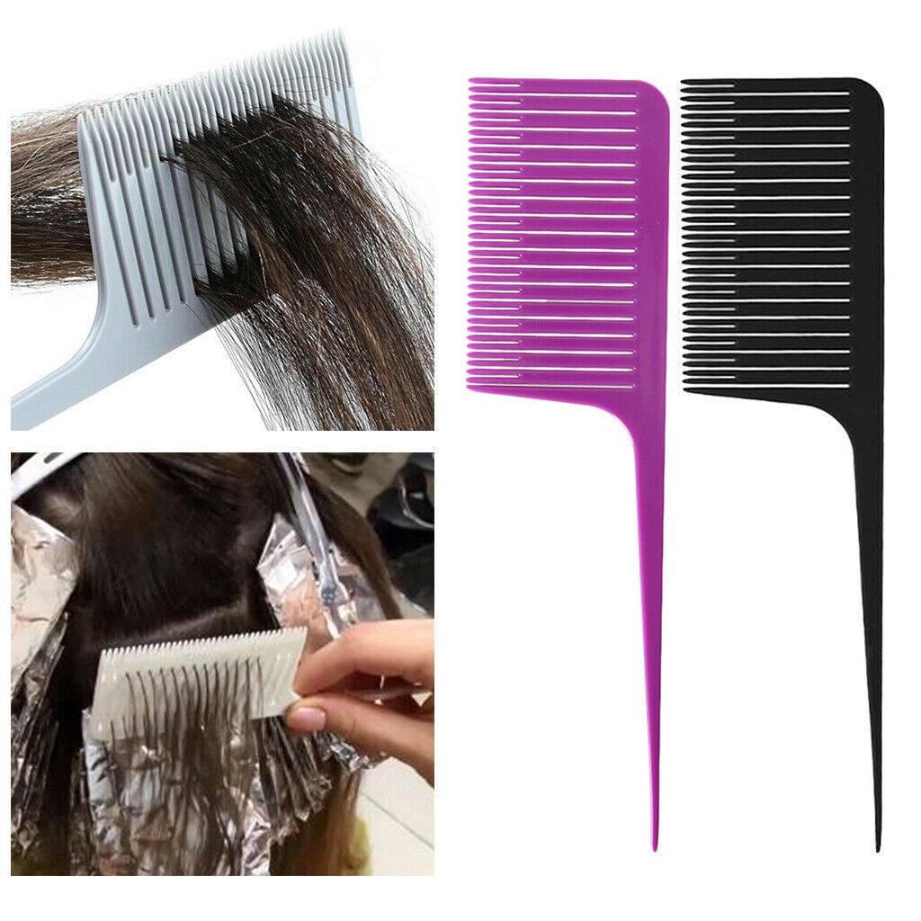 2pcs Heat-resistant Weave Highlighting Foiling Hair Comb Dyeing Hair Combs