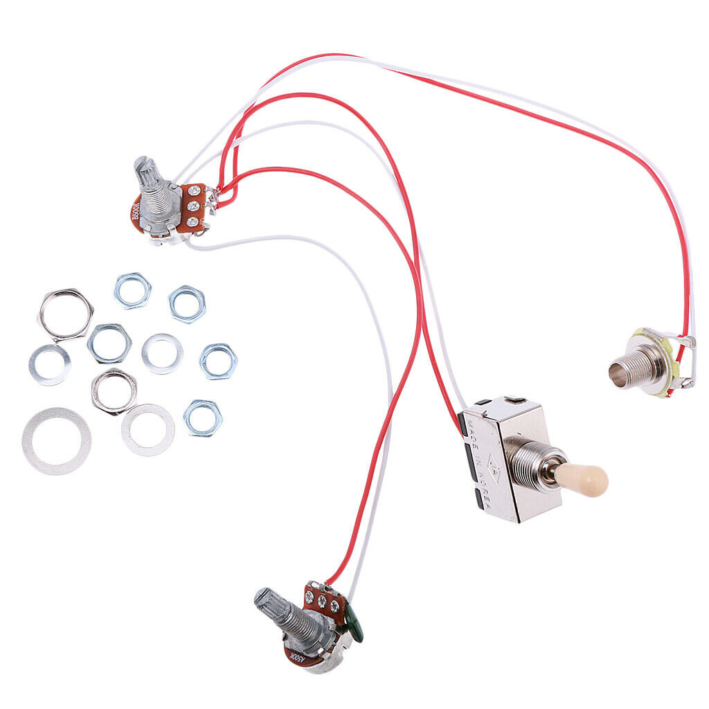 Guitar Wiring 3-Way Lever Switch + 3-Band Active Eq Preamp Circuit