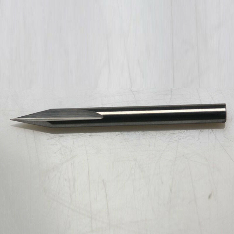 5Pcs 3mm 30 degree 0.3mm Tungsten Carbide Double Flutes Straight Engraving Bits