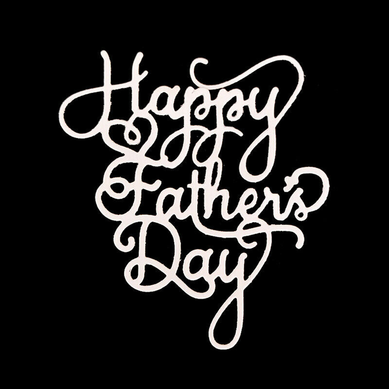 Happy father's day words paper die cutting dies metal craft Scrapbooking NewBDF