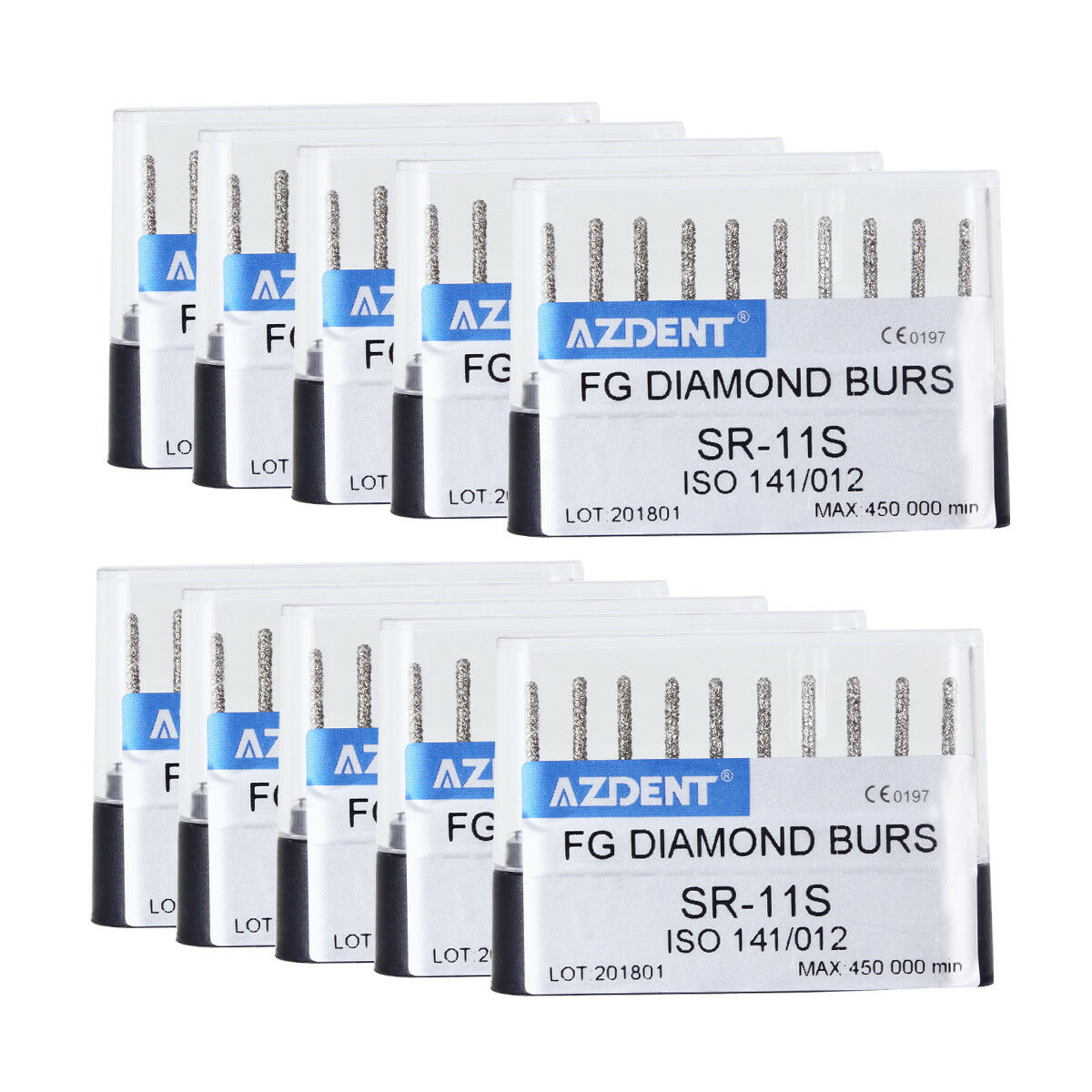 30 Kits Dental Handpiece Super Coarse Diamond FG Burs SR-11S Tips Special Form