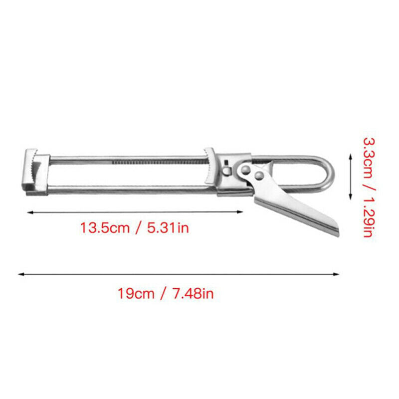 Multifunctional Beer Bottle Opener Adjustable Stainless Steel Manual Lid OpenI7
