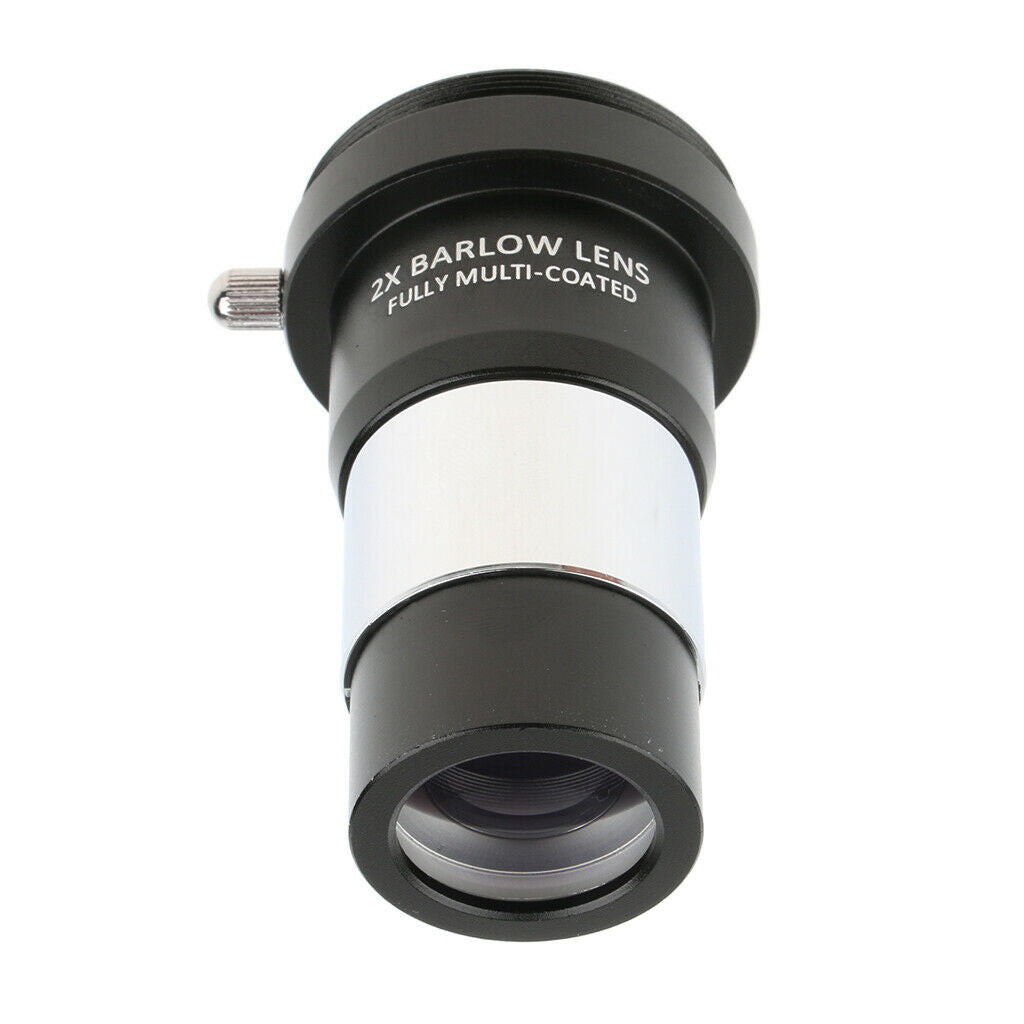 1.25”(31.7mm) 2X Magnification Barlow Lens Metal for Telescope Eyepieces