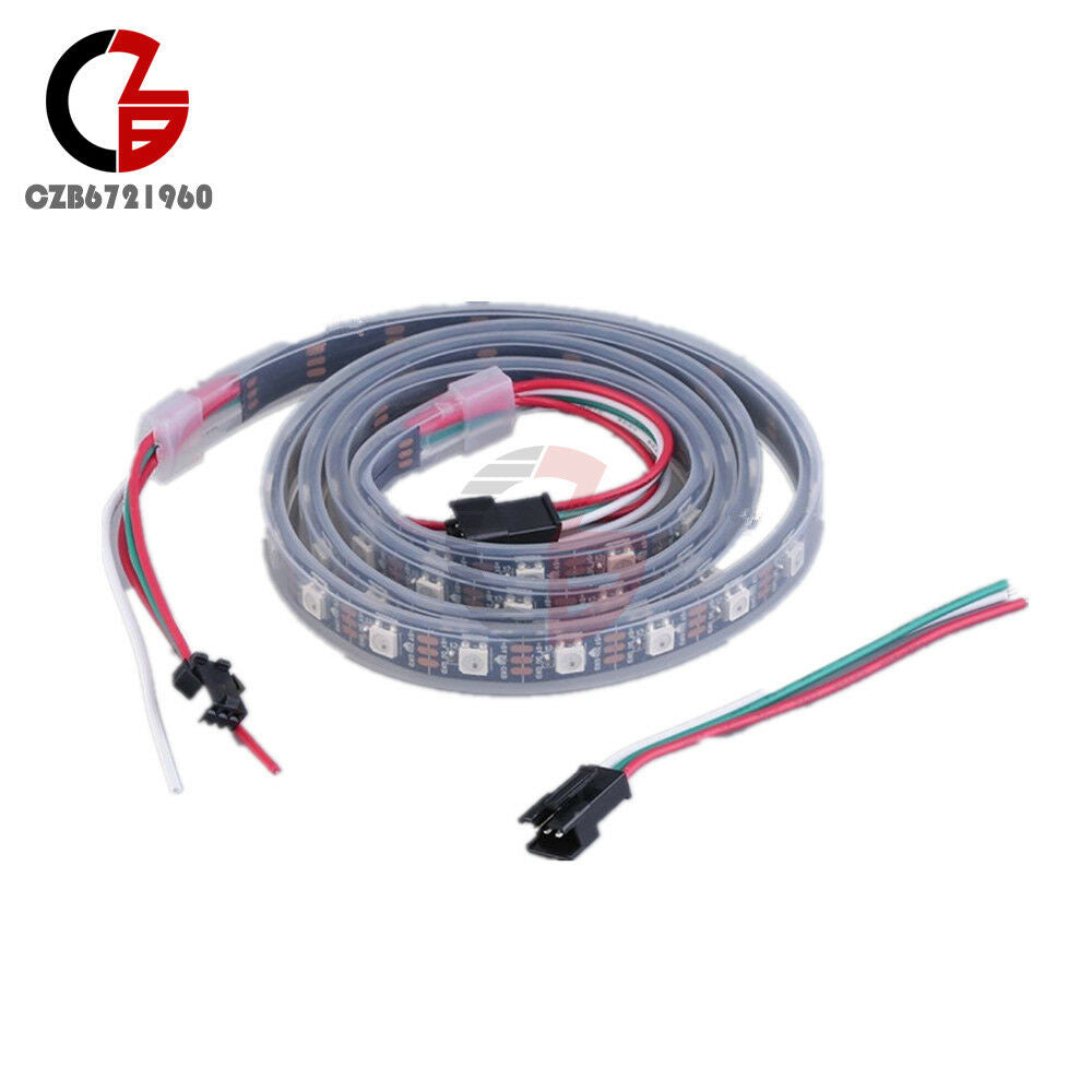 5050 RGB LED Strip WS2812B 1M 60 Leds 60LED Individual Addressable 5V  PCB Black