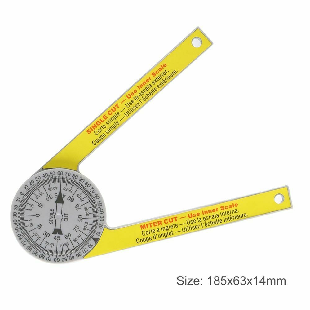 Miter Saw Protractor Accurate Angle Level Measurements Carpenter High-Accuracy