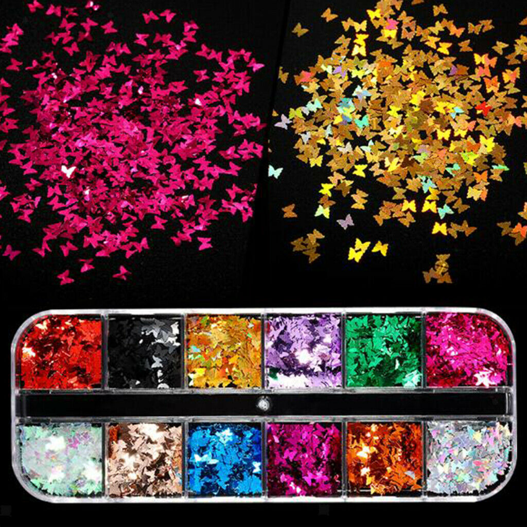 Nail Sequins Paillettes Flakes Manicure Nails Kits Art Supplies Decals