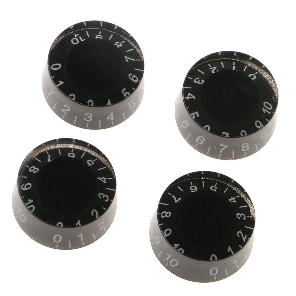 Kit of 4pcs Black Volume And   Knobs Spare Accessory for LP