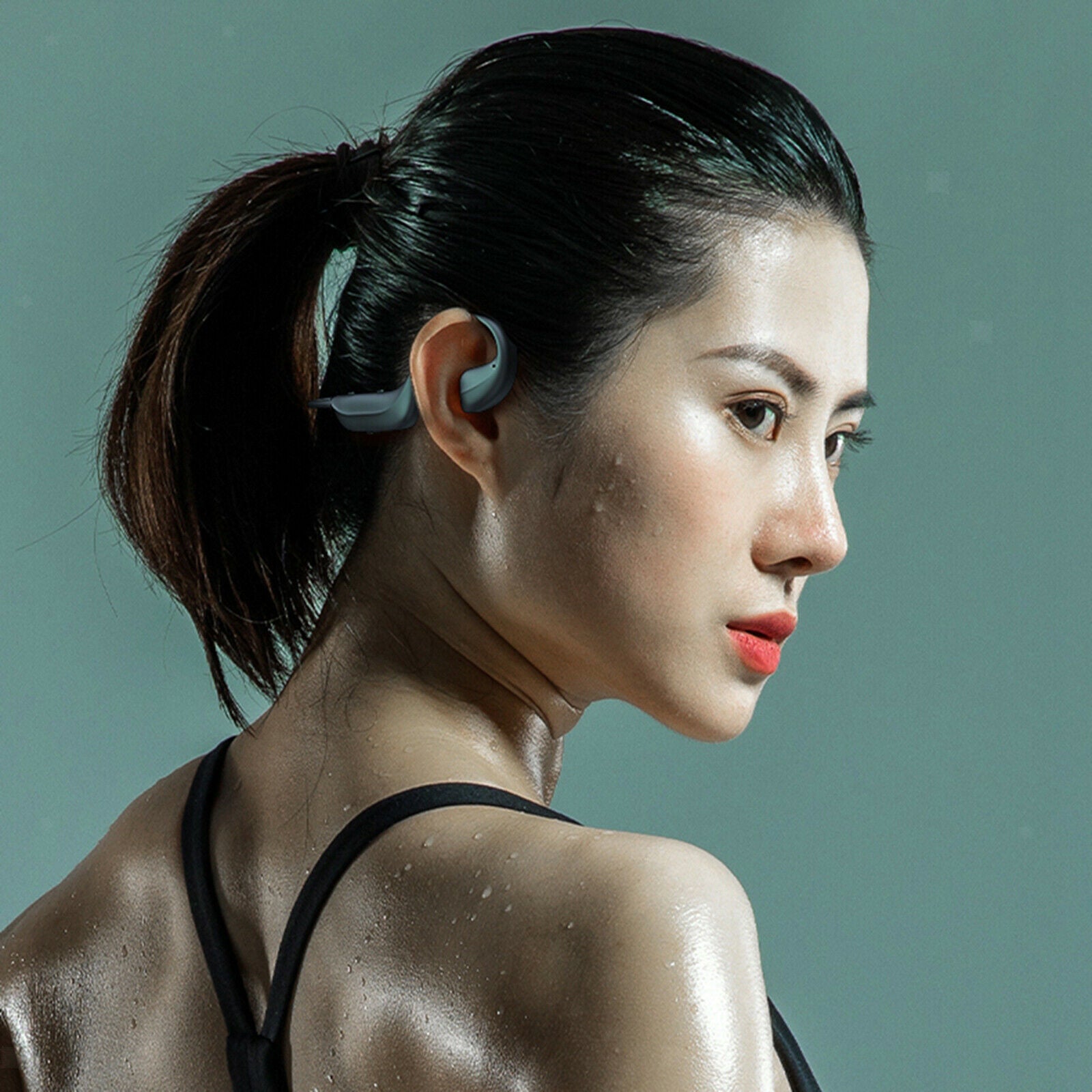 Bone Conduction Headphone Bluetooth 5.1 with Mic for Running Driving Sports