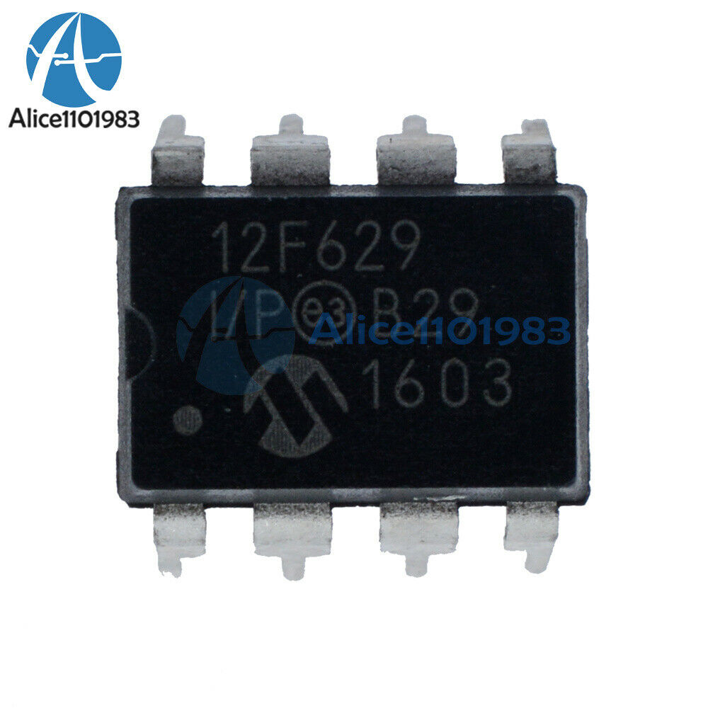 5Pcs PIC12F629-I/P 12F629-I/P 12F629 MCU IC MICROCHIP DIP-8 NEW