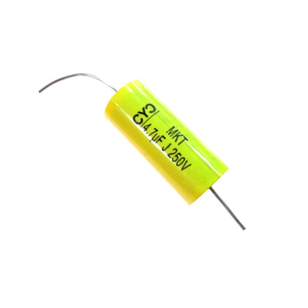 2 Pieces 4.7 UF 250 V Metallized Polyester Film Capacitor for Audio Splitter