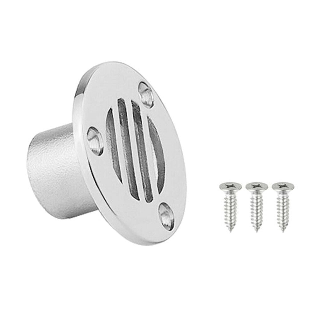 4x Deck Floor Drain Scupper 316 Stainless Steel Boat Ship Yacht 7/8inch