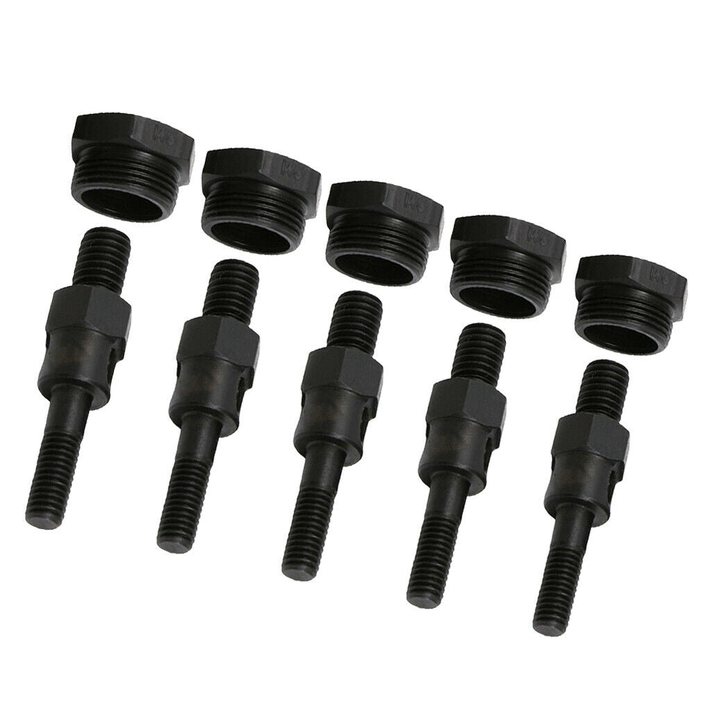 5x Hand Riveter Gun Nutsert Tool Kit SAE with Nose pieces Rivet Nut Mandrels