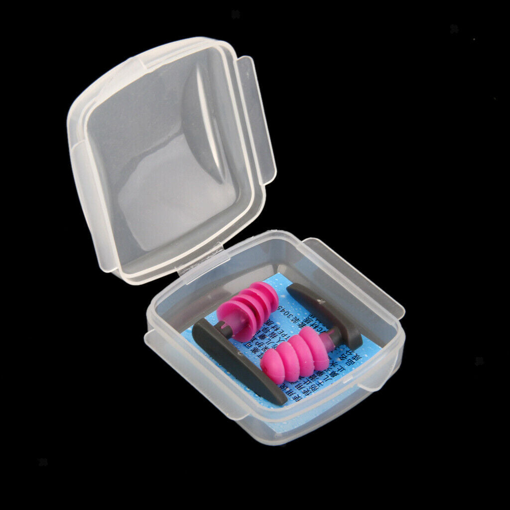Swimming Surfing Ear Plug Earplug Water Sports Ear Protectors Rose Red