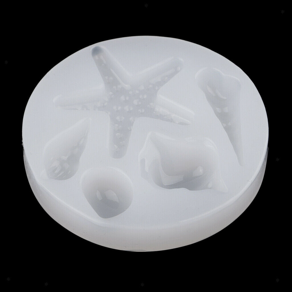 1 Set 5 Style Sea Figures Silicone Mold For Sponge Cake Mousse Dessert
