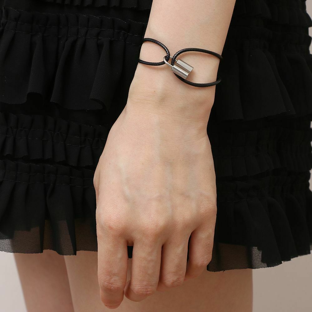 Jewelry Accessories Minimalist Chunky Punk Bangle Gothic Hip Hop Lock Bracelet
