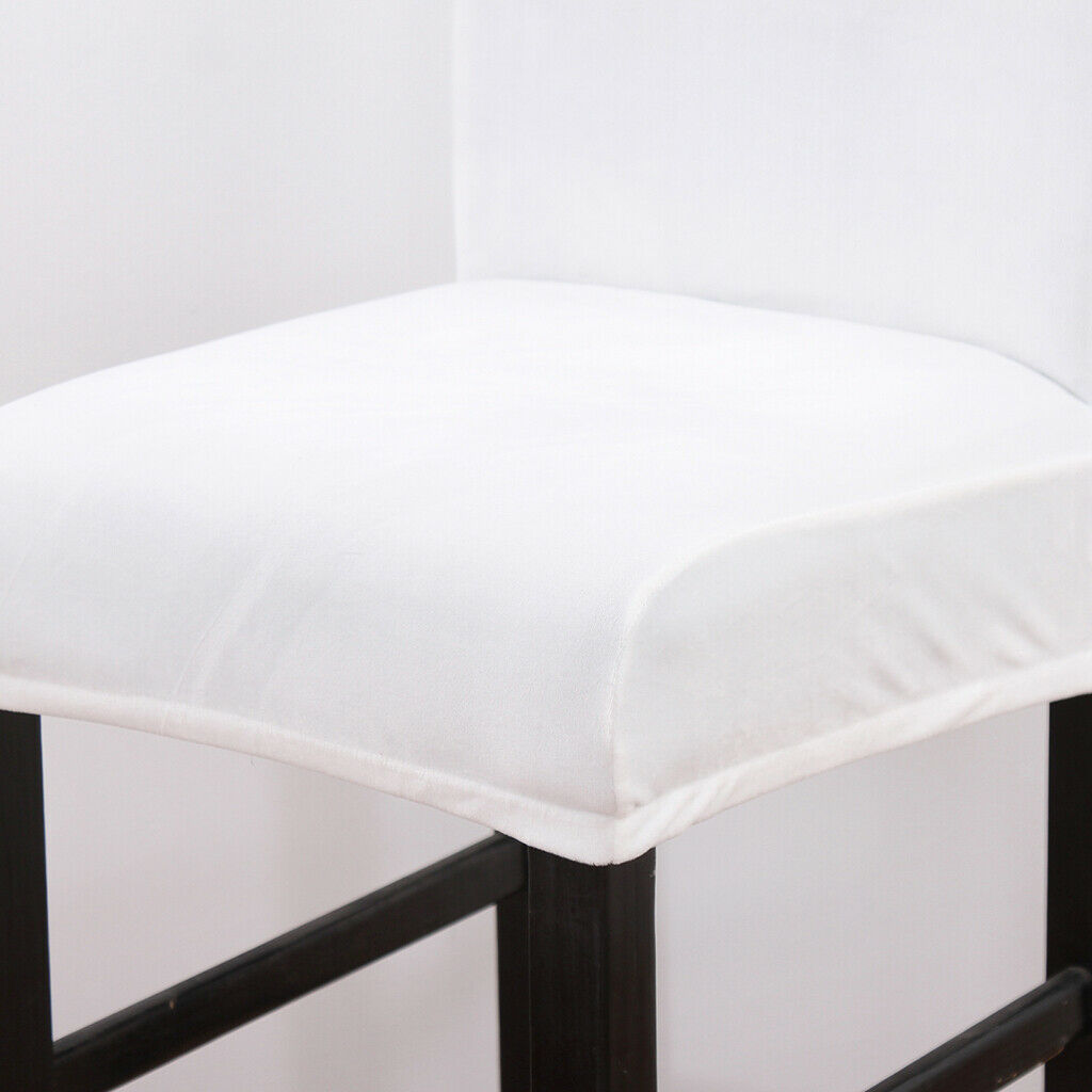 2pcs Stretch Chair Covers, Velvet Dining Chair Slip Covers for Dining Room,