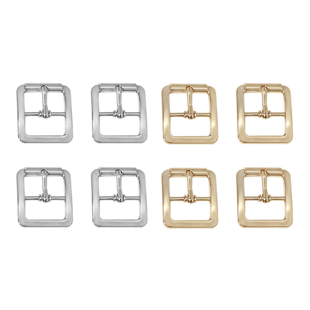 Pack of 4pcs Single Prong Belt Buckle Art Crafts for Bag Purse Wristband DIY