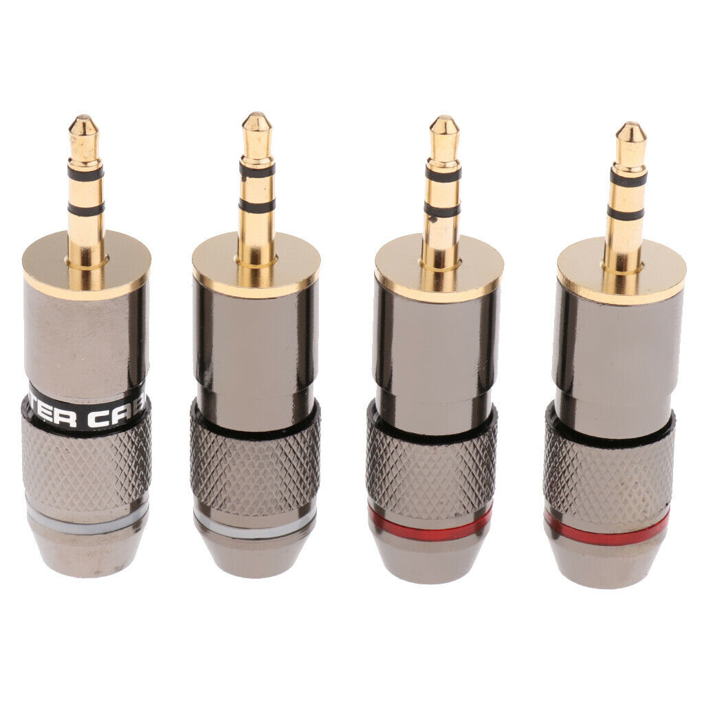 4pcs Stereo Audio Adapter Headphone Repair Replacement Audio Jack