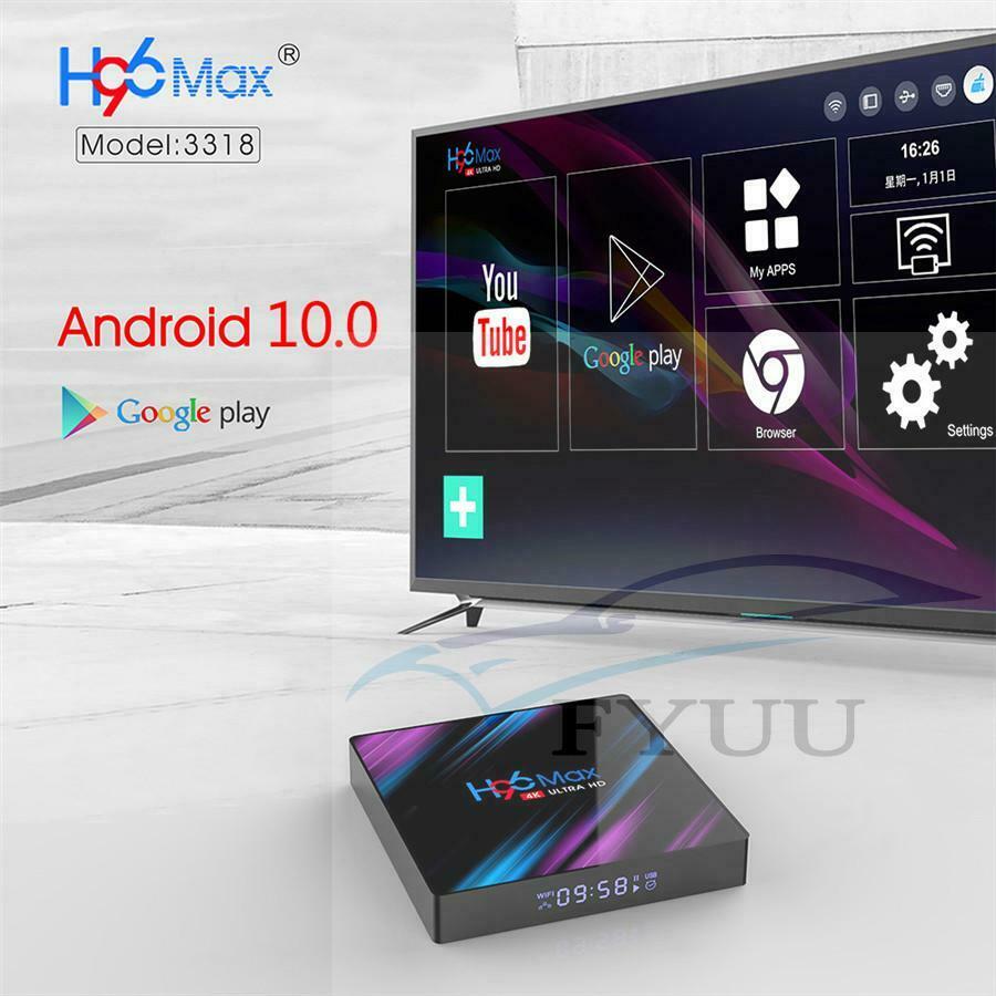 2021 H96 MAX Smart TV Box Amlogic Android 10.0 4G+64GB 4K Media player HDMI 2.0