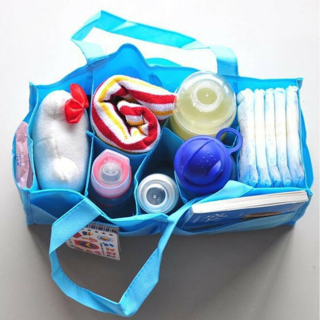 Women Travel Handbag Organizer Pouch Insert Purse Outdoor Camping Bag Blue