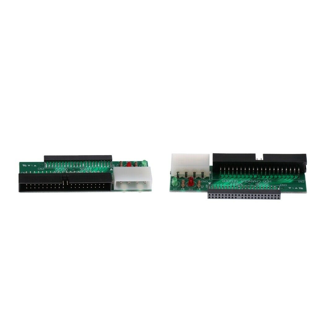 2Pieces 2.5'' Laptop 44Pin IDE Hard Drive to 40Pin 3.5'' IDE Converter Card