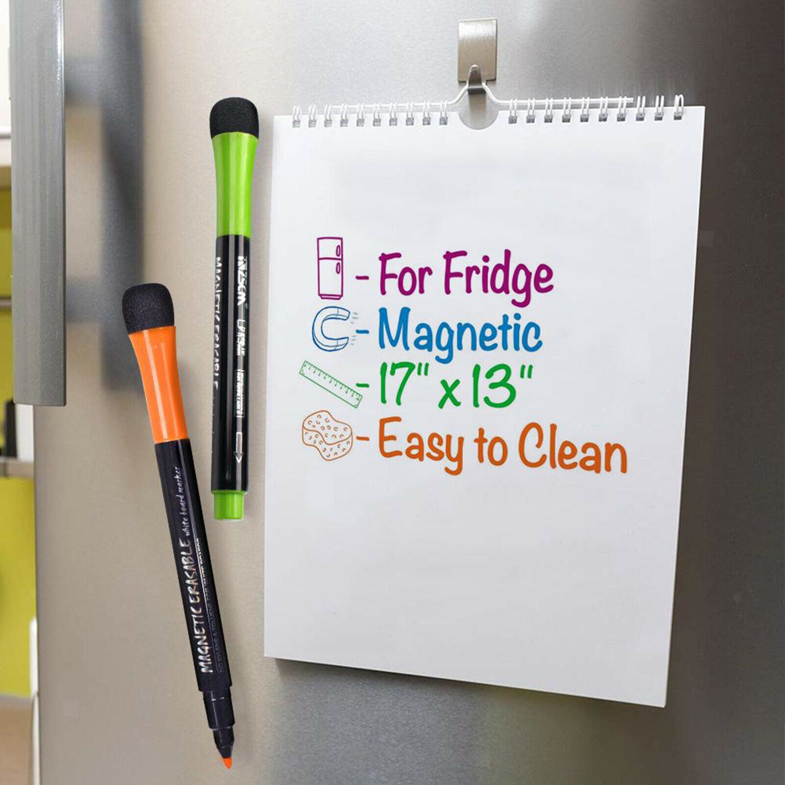 12x  Dry Erase Glass Markers Low Odor Fine Tip for Classroom Work